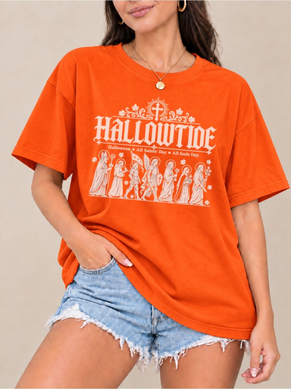 Catholic Hallowtide Graphic Tee All Saints Day Halloween Unisex T-shirt